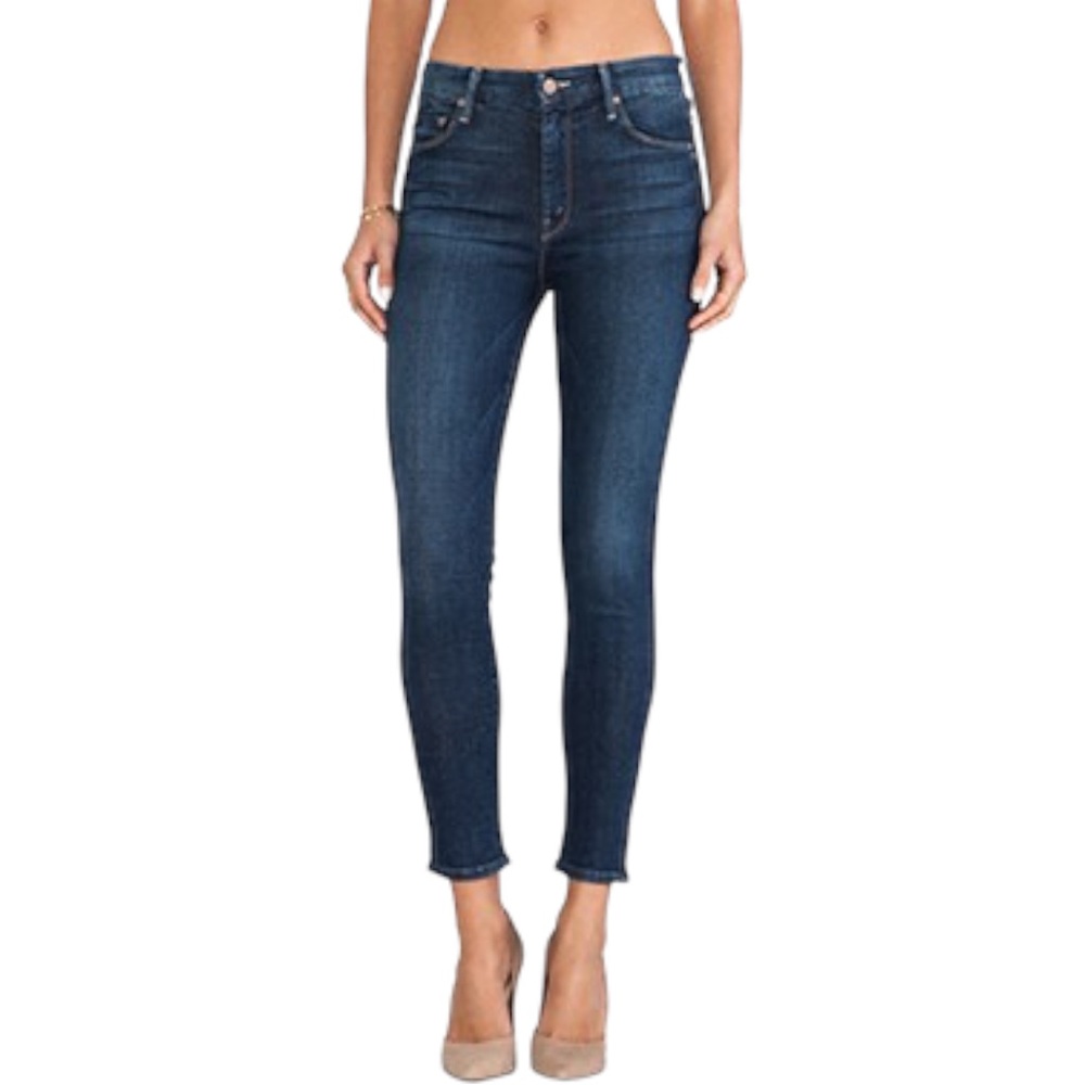 MOTHER High Waisted Looker Ankle in Slow Ride